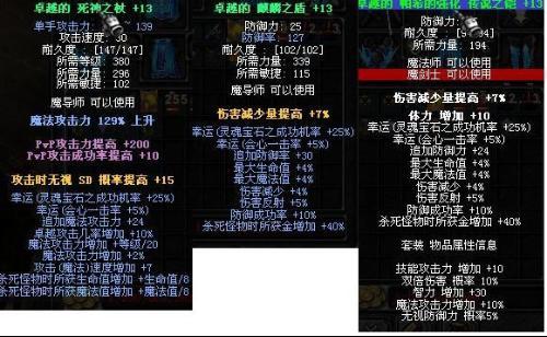 奇迹最顶级装备搭配/奇迹比较高阶装备-第6张图片 奇迹最顶级装备搭配/奇迹比较高阶装备-第6张图片