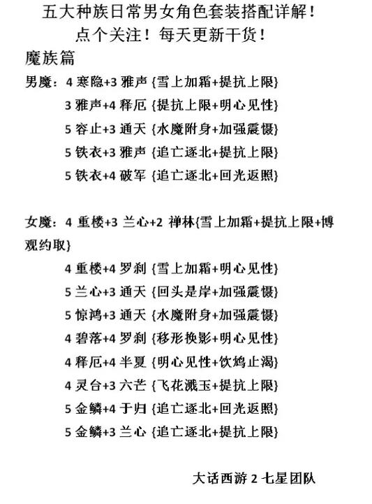 大话什么套装值得收录/大话西游套装收录-第4张图片 大话什么套装值得收录/大话西游套装收录-第4张图片