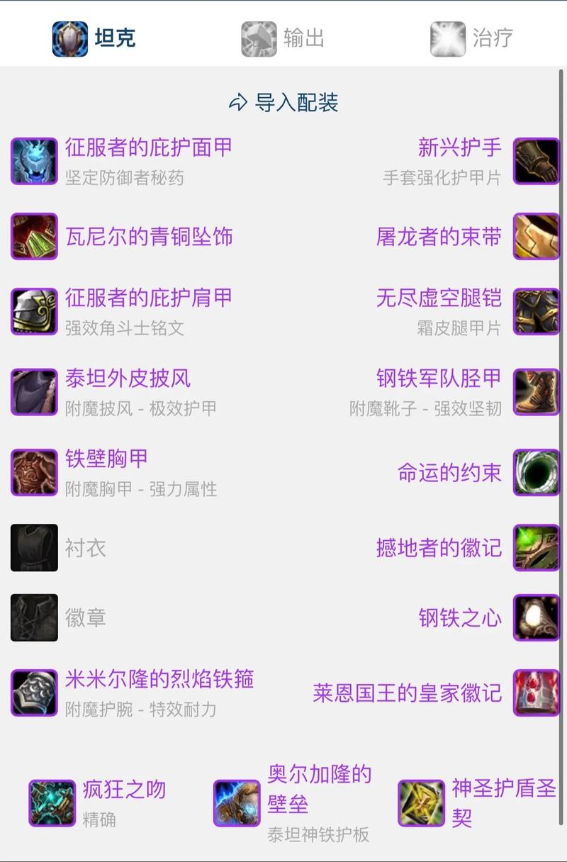 关于“tbc怀旧服p1防骑毕业装”的解答