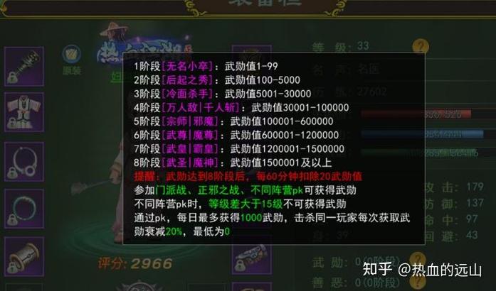 热血江湖装备更换路线，热血江湖装备名称大全-第3张图片