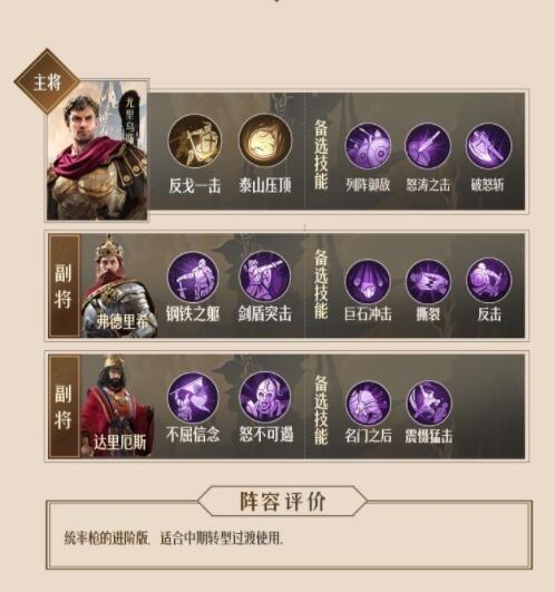 枪兵武将搭配/枪兵技能名字-第6张图片 枪兵武将搭配/枪兵技能名字-第6张图片