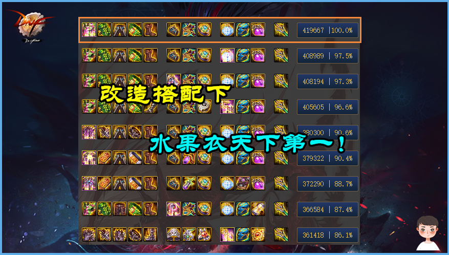 水果套哪三件最强-水果套配装-第5张图片 水果套哪三件最强-水果套配装-第5张图片