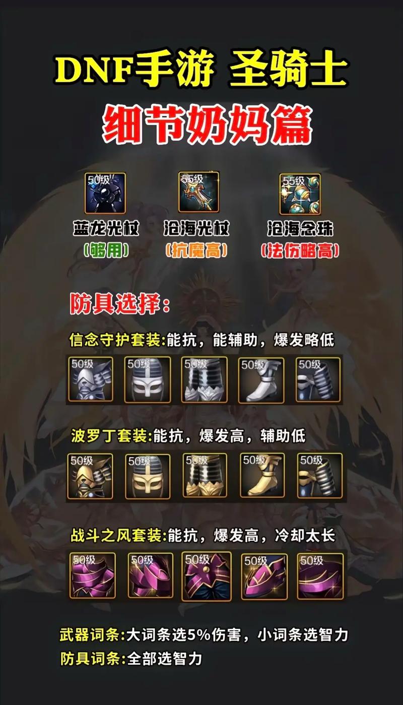 【dnf女奶妈前期装备怎么选，dnf女奶妈技能摆放图】-第9张图片