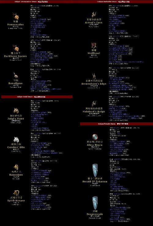 暗黑2装备基础防御力是什么，暗黑2 防具 基础资料-第7张图片